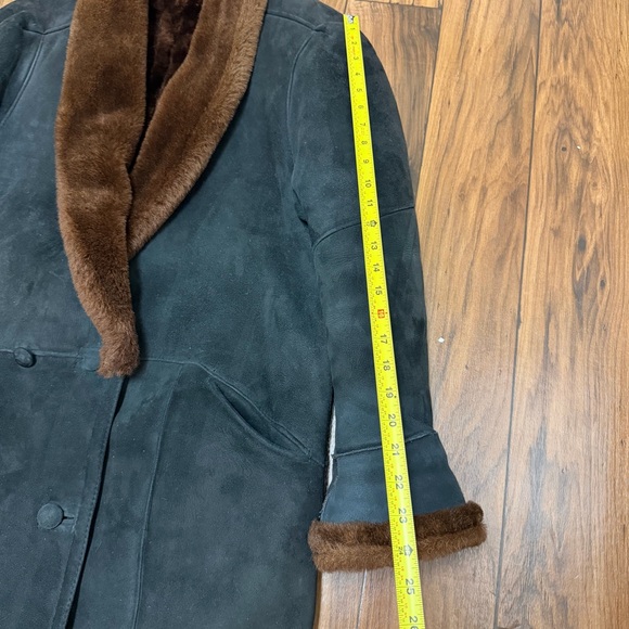 Vtg Clifford Michael Sheepskin Long Rancher Coat Oversized Canadian Adult Medium - Picture 10 of 15